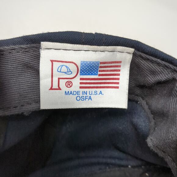 Navy Snapback 5 Panel Cap Blue One Size Adjustable Embroidered Outdoor P Brand - Picture 9 of 9